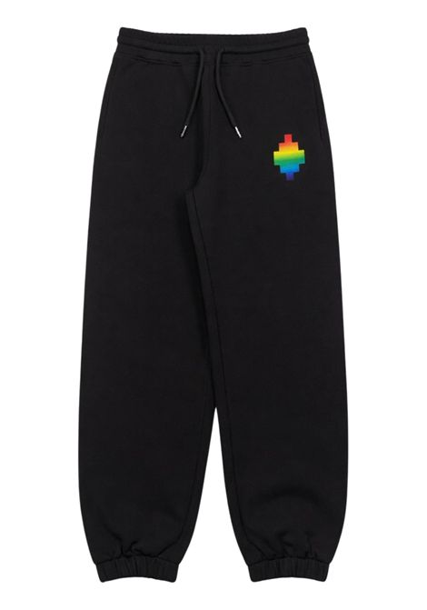Black cotton trousers for children MARCELO BURLON | BFP032NERO